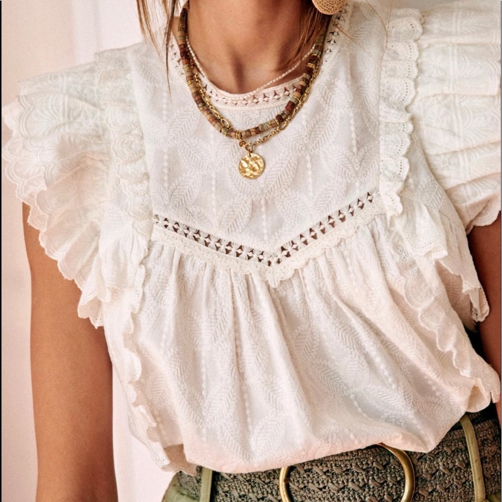 SEZANE blouse CLARYSSE SIZE 44/ US12